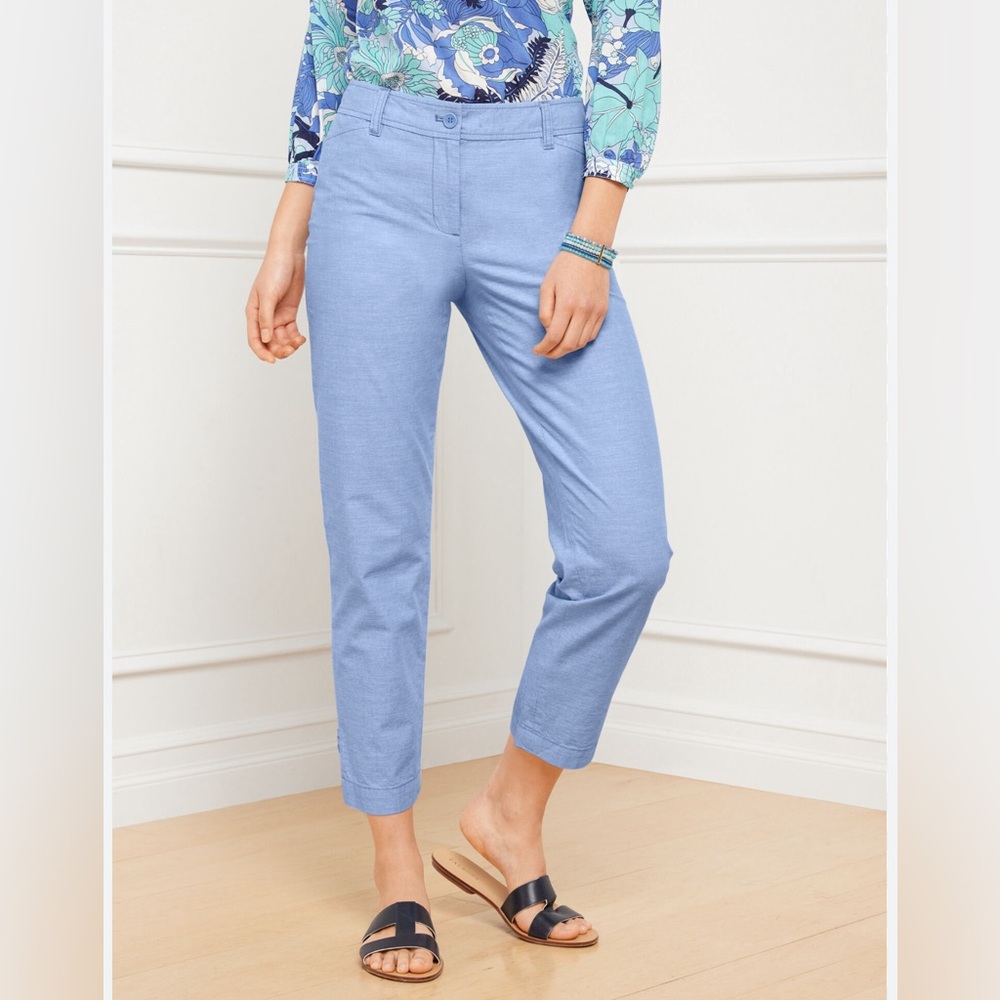 NWT Talbots | The Perfect Crop Chambray - Picture 2 of 8